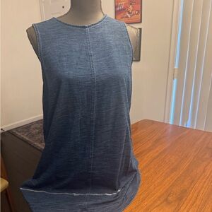 J. Jill Blue Denim 100% Cotyon Tank Top
